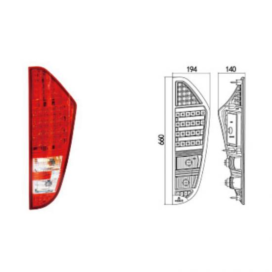 YUTONG bus rear lamp