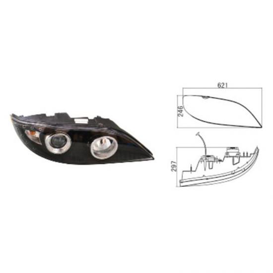 HIGER bus front headlight