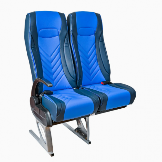 Comfortable double bus passenger seat adjustable seat back