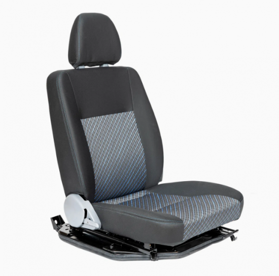 Customizable driver passenger seat for minivan