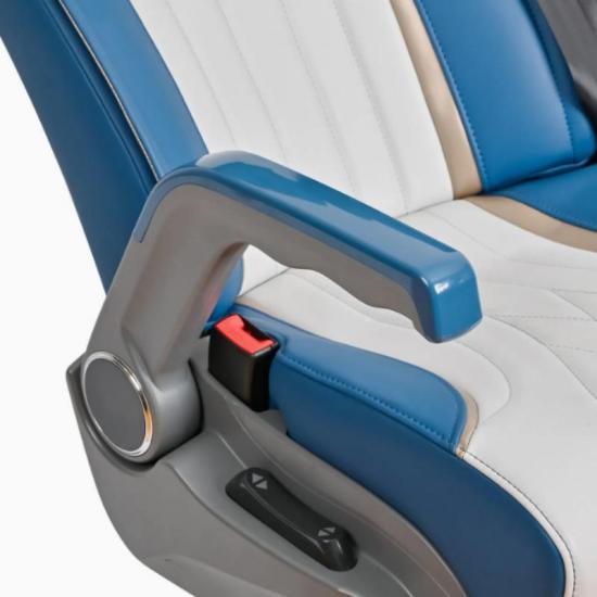 Ergonomic commercial-style coach bus seat