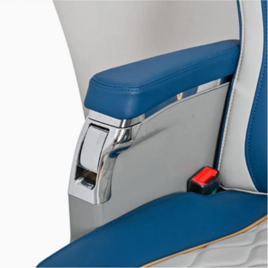 Multi-functional ergonomic adjustable luxury coach seat
