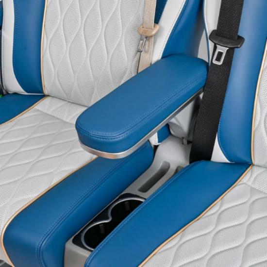 Multi-functional ergonomic adjustable luxury coach seat