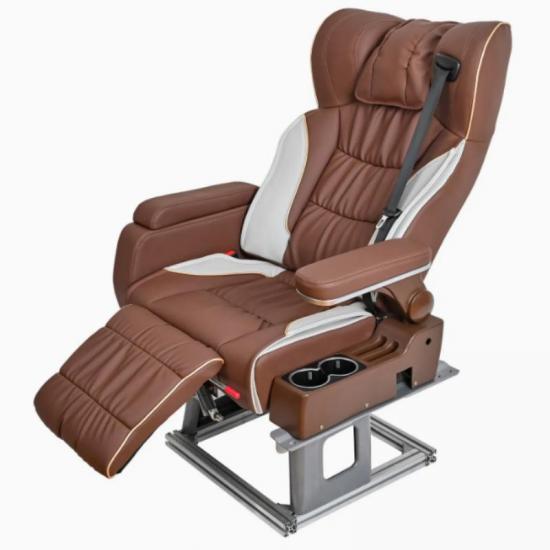 Ergonomically designed adjustable bus VIP seat